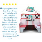 Bucatarie Combo Restaurant star 2 in 1 cu loc de luat masa -  Colt de joaca  Melissa and Doug